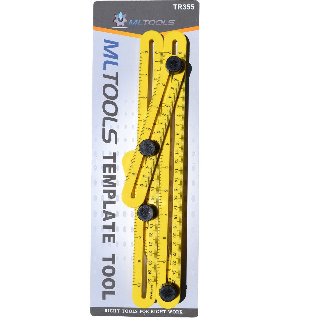 MLTOOLS Multi-Angle Measuring Ruler great tool for DIYers, expert craftsman, builders, handymen, carpenters TR355