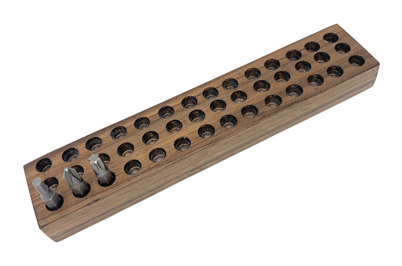 MLTOOLS Precision Handmade Wooden Bits organizer tray Made in USA