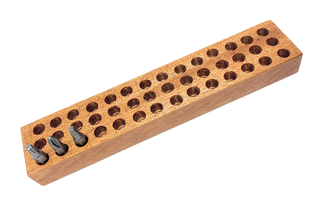MLTOOLS Precision Handmade Wooden Bits organizer tray Made in USA