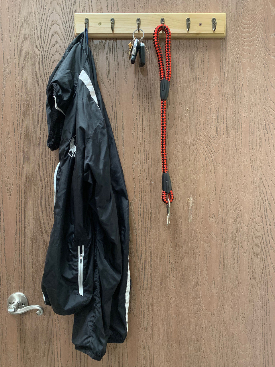 MLTOOLS Coat Rack Wall Mounted Solid hard Wood Hook Rack | 6 Small Hooks | Handmade in USA