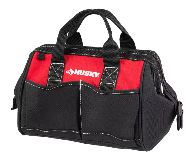 Husky 12 in 4 Pocket Zippered Tool Bag