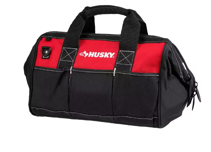 Husky 15 in. 8 Pocket Zippered Tool Bag