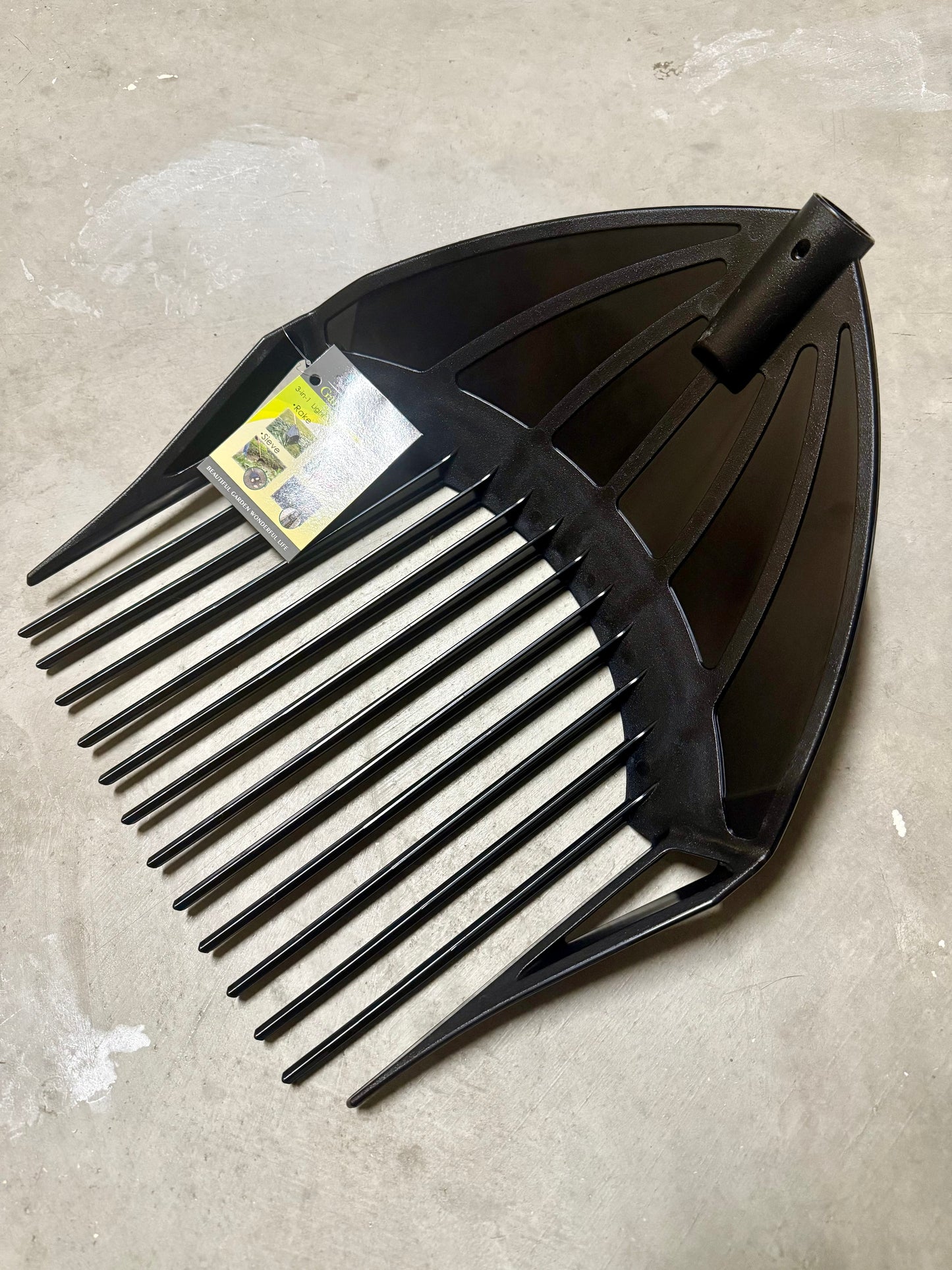 MLTOOLS Rake Shovel Sieve 3-in-1 Garden Tool Durable Plastic Rake Head Only for R8279 / R8279-EXT