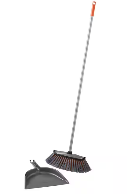 HDX Smooth Sweep Indoor Angle Broom with Dustpan