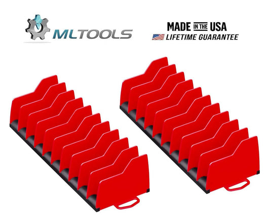 MLTOOLS Pliers Cutters Organizer Pro – 10 Tools Plier Organizer – Made in USA