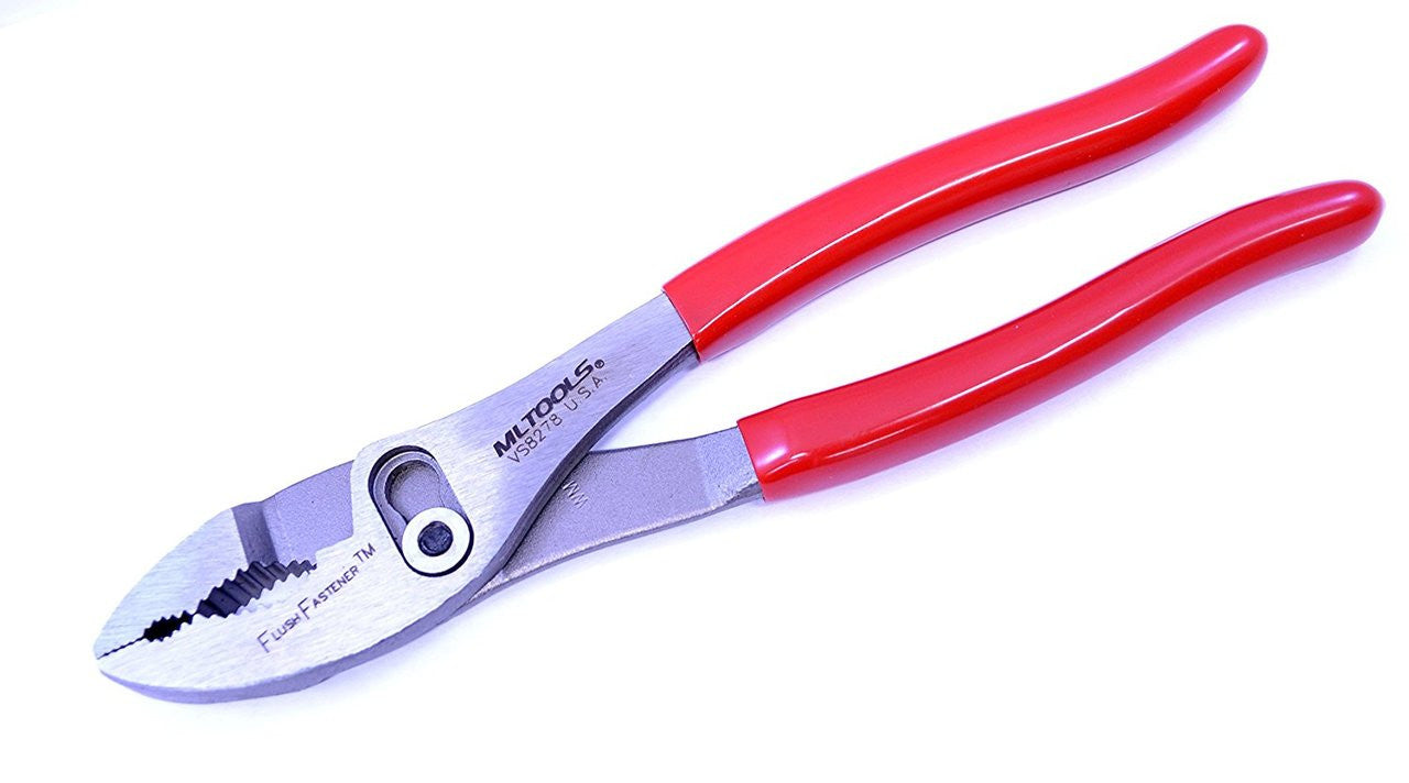 MLTOOLS 8-inch Flush Fastener Combination Slip Joint Pliers Made in USA VS8278